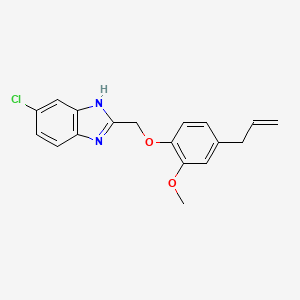 5-chloro-2-{[2-methoxy-4-(prop-2-en-1-yl)phenoxy]methyl}-1H-benzimidazole