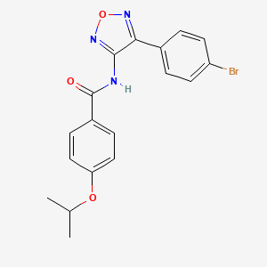 N-[4-(4-bromophenyl)-1,2,5-oxadiazol-3-yl]-4-(propan-2-yloxy)benzamide