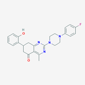 2-[4-(4-fluorophenyl)piperazin-1-yl]-7-(2-hydroxyphenyl)-4-methyl-7,8-dihydroquinazolin-5(6H)-one