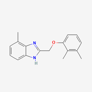 molecular formula C17H18N2O B11348816 2-[(2,3-dimethylphenoxy)methyl]-4-methyl-1H-benzimidazole 