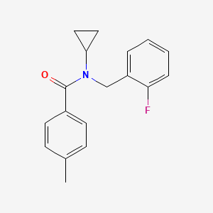 N-cyclopropyl-N-(2-fluorobenzyl)-4-methylbenzamide