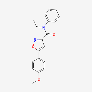 N-ethyl-5-(4-methoxyphenyl)-N-phenyl-1,2-oxazole-3-carboxamide