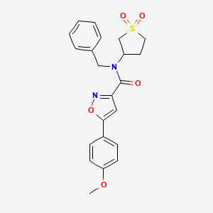 N-benzyl-N-(1,1-dioxidotetrahydrothiophen-3-yl)-5-(4-methoxyphenyl)-1,2-oxazole-3-carboxamide