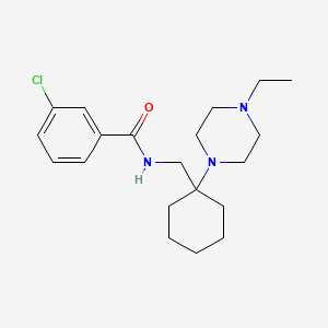 3-chloro-N-{[1-(4-ethylpiperazin-1-yl)cyclohexyl]methyl}benzamide