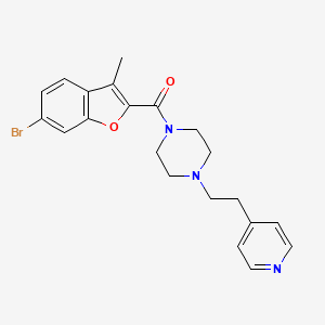 (6-Bromo-3-methyl-1-benzofuran-2-yl){4-[2-(pyridin-4-yl)ethyl]piperazin-1-yl}methanone