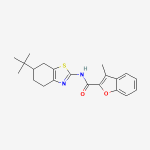 N-(6-tert-butyl-4,5,6,7-tetrahydro-1,3-benzothiazol-2-yl)-3-methyl-1-benzofuran-2-carboxamide