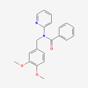 molecular formula C21H20N2O3 B11348910 N-(3,4-dimethoxybenzyl)-N-(pyridin-2-yl)benzamide 