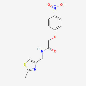 N-[(2-methyl-1,3-thiazol-4-yl)methyl]-2-(4-nitrophenoxy)acetamide