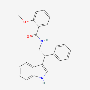 N-[2-(1H-indol-3-yl)-2-phenylethyl]-2-methoxybenzamide