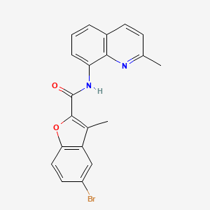 5-bromo-3-methyl-N-(2-methylquinolin-8-yl)-1-benzofuran-2-carboxamide