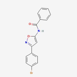 N-[3-(4-bromophenyl)-1,2-oxazol-5-yl]benzamide