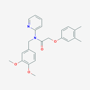 N-(3,4-dimethoxybenzyl)-2-(3,4-dimethylphenoxy)-N-(pyridin-2-yl)acetamide