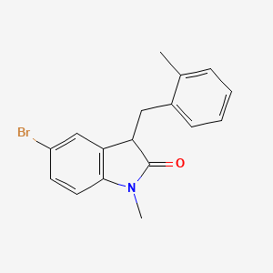 5-bromo-1-methyl-3-(2-methylbenzyl)-1,3-dihydro-2H-indol-2-one