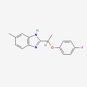 2-[1-(4-fluorophenoxy)ethyl]-5-methyl-1H-benzimidazole