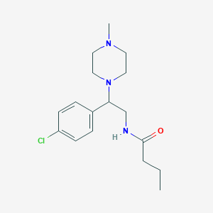 N-[2-(4-chlorophenyl)-2-(4-methylpiperazin-1-yl)ethyl]butanamide