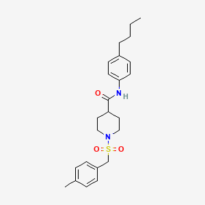 N-(4-butylphenyl)-1-[(4-methylbenzyl)sulfonyl]piperidine-4-carboxamide