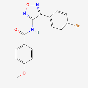 N-[4-(4-bromophenyl)-1,2,5-oxadiazol-3-yl]-4-methoxybenzamide