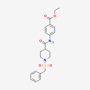 Ethyl 4-({[1-(benzylsulfonyl)piperidin-4-yl]carbonyl}amino)benzoate