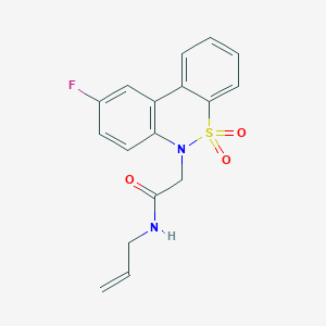 N-allyl-2-(9-fluoro-5,5-dioxido-6H-dibenzo[c,e][1,2]thiazin-6-yl)acetamide