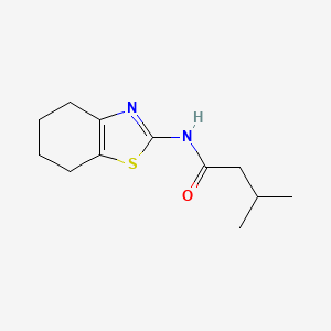 3-methyl-N-(4,5,6,7-tetrahydro-1,3-benzothiazol-2-yl)butanamide