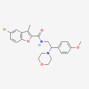 5-bromo-N-[2-(4-methoxyphenyl)-2-(morpholin-4-yl)ethyl]-3-methyl-1-benzofuran-2-carboxamide