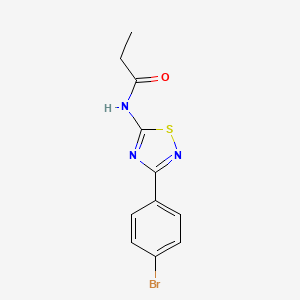 N-[3-(4-bromophenyl)-1,2,4-thiadiazol-5-yl]propanamide