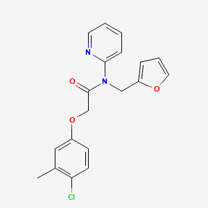 2-(4-chloro-3-methylphenoxy)-N-(furan-2-ylmethyl)-N-(pyridin-2-yl)acetamide