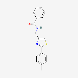 N-{[2-(4-methylphenyl)-1,3-thiazol-4-yl]methyl}benzamide