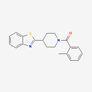 2-[1-(2-Methylbenzoyl)piperidin-4-yl]-1,3-benzothiazole