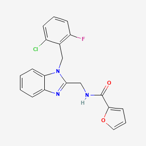 N-{[1-(2-chloro-6-fluorobenzyl)-1H-benzimidazol-2-yl]methyl}furan-2-carboxamide