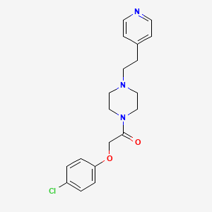 2-(4-Chlorophenoxy)-1-{4-[2-(pyridin-4-yl)ethyl]piperazin-1-yl}ethanone