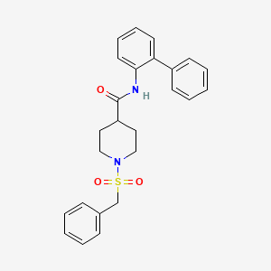 1-(benzylsulfonyl)-N-(biphenyl-2-yl)piperidine-4-carboxamide