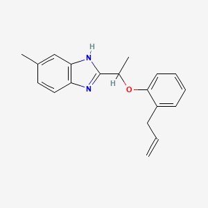 5-methyl-2-{1-[2-(prop-2-en-1-yl)phenoxy]ethyl}-1H-benzimidazole