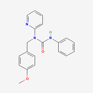 molecular formula C20H19N3O2 B11349273 1-(4-Methoxybenzyl)-3-phenyl-1-pyridin-2-ylurea 