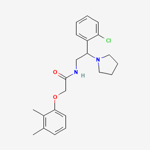 molecular formula C22H27ClN2O2 B11349360 N-[2-(2-chlorophenyl)-2-(pyrrolidin-1-yl)ethyl]-2-(2,3-dimethylphenoxy)acetamide 