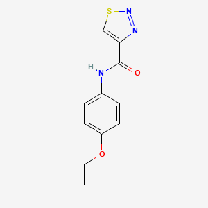 molecular formula C11H11N3O2S B11349369 N-(4-ethoxyphenyl)-1,2,3-thiadiazole-4-carboxamide 