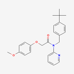 N-(4-tert-butylbenzyl)-2-(4-methoxyphenoxy)-N-(pyridin-2-yl)acetamide