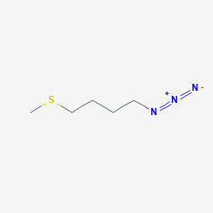 molecular formula C5H12N3S+ B113494 1-Azido-4-methylsulfanylbutane CAS No. 57775-01-6