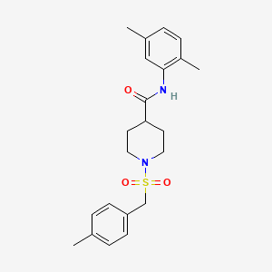 N-(2,5-dimethylphenyl)-1-[(4-methylbenzyl)sulfonyl]piperidine-4-carboxamide