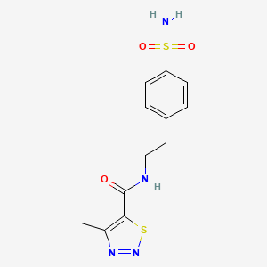 4-methyl-N-[2-(4-sulfamoylphenyl)ethyl]-1,2,3-thiadiazole-5-carboxamide