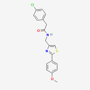 2-(4-chlorophenyl)-N-{[2-(4-methoxyphenyl)-1,3-thiazol-4-yl]methyl}acetamide