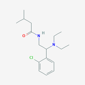 N-[2-(2-chlorophenyl)-2-(diethylamino)ethyl]-3-methylbutanamide