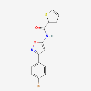 N-[3-(4-bromophenyl)-1,2-oxazol-5-yl]thiophene-2-carboxamide