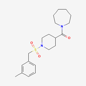 Azepan-1-yl{1-[(3-methylbenzyl)sulfonyl]piperidin-4-yl}methanone