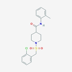 1-[(2-chlorobenzyl)sulfonyl]-N-(2-methylphenyl)piperidine-4-carboxamide