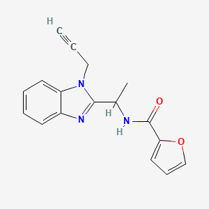 N-{1-[1-(prop-2-yn-1-yl)-1H-benzimidazol-2-yl]ethyl}furan-2-carboxamide