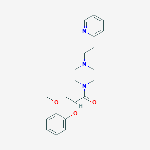 2-(2-Methoxyphenoxy)-1-{4-[2-(pyridin-2-yl)ethyl]piperazin-1-yl}propan-1-one