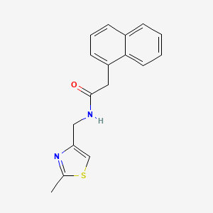 N-[(2-methyl-1,3-thiazol-4-yl)methyl]-2-(naphthalen-1-yl)acetamide