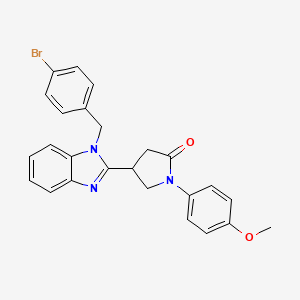 4-[1-(4-bromobenzyl)-1H-benzimidazol-2-yl]-1-(4-methoxyphenyl)pyrrolidin-2-one