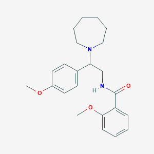 N-[2-(azepan-1-yl)-2-(4-methoxyphenyl)ethyl]-2-methoxybenzamide